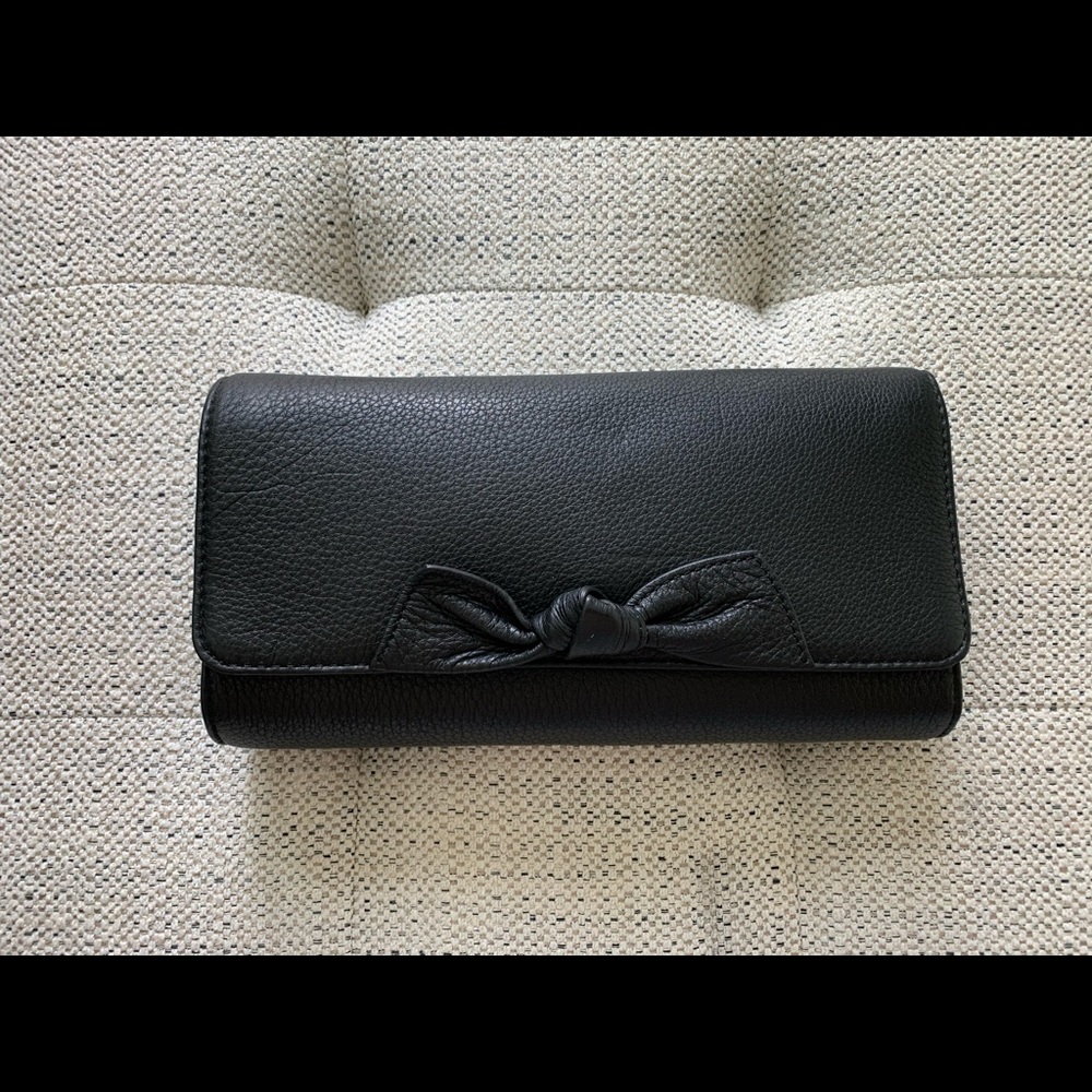 Talbots leather clutch